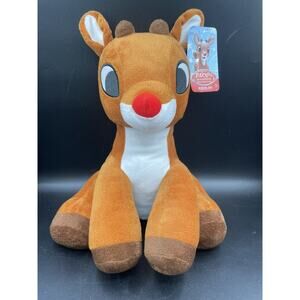 Rudolph The Red Nosed Reindeer 13.5 Inch Plush NWT Just Play